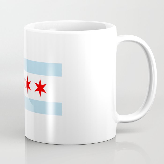 Chicago Flag Coffee Mug By Theteemachine Society6 Chicago Flag Coffee Mug
