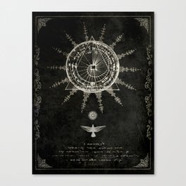 Book of the Sun (akashic records) Canvas Print