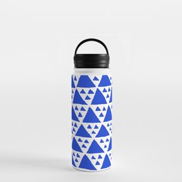 Triangles Big and Small in blue Water Bottle