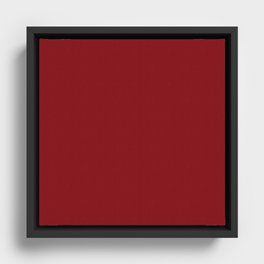 Bite Red Framed Canvas