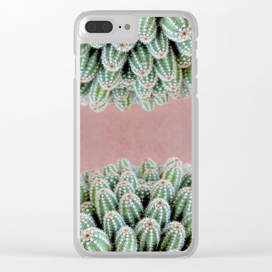 Double Cactus Clear iPhone Case