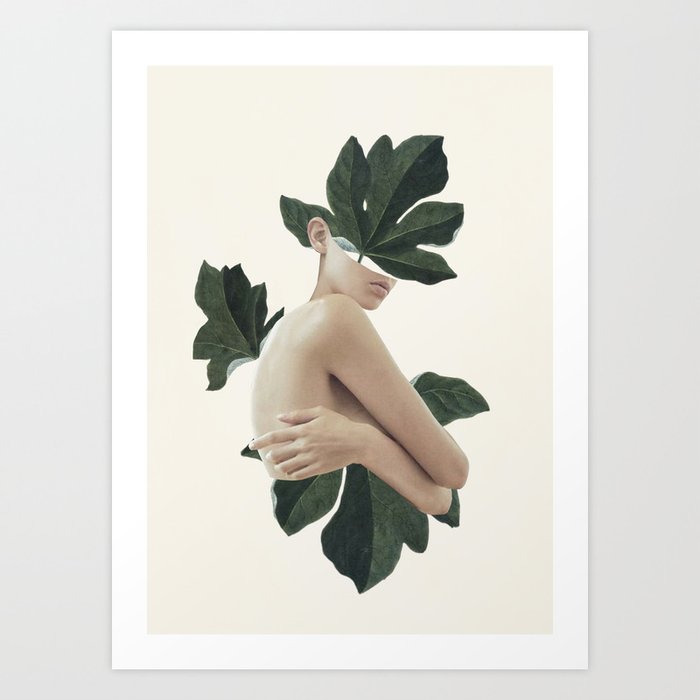 natural beauty-collage Art Print