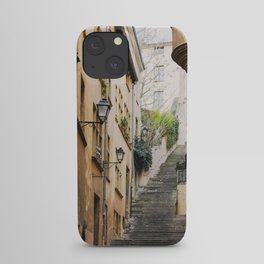 Vieux-Lyon steep steps and old buildings | UNESCO World Heritage site iPhone Case