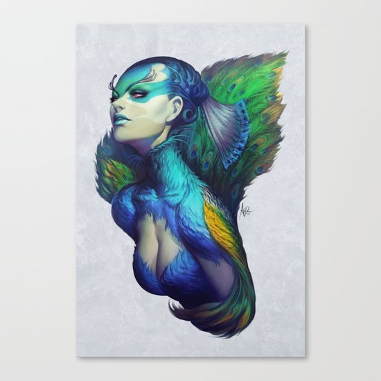 Peacock Queen Canvas Print