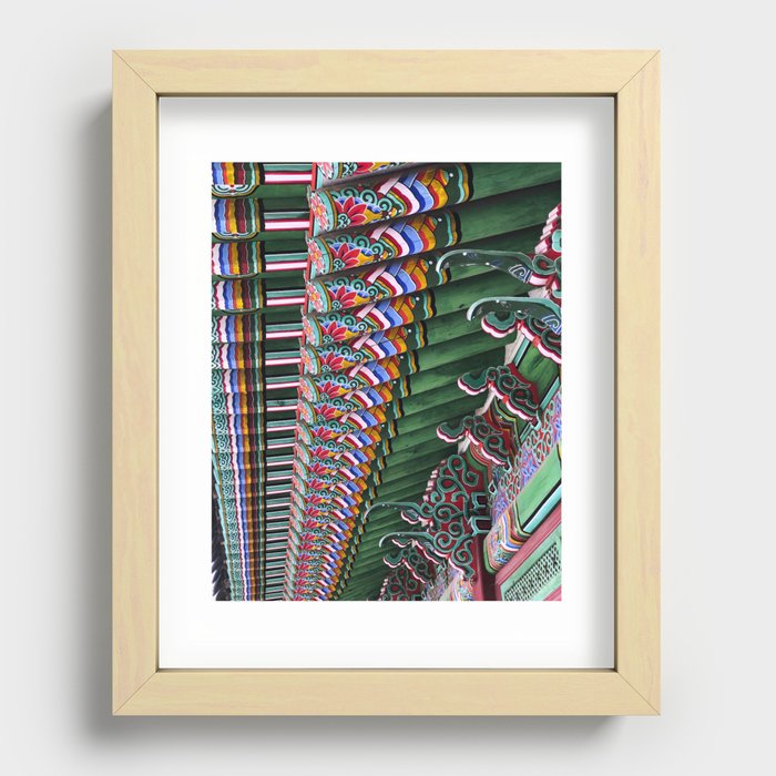 Painted Pattern Palace Recessed Framed Print