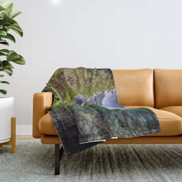 Yosemite Falls National Park Art Throw Blanket