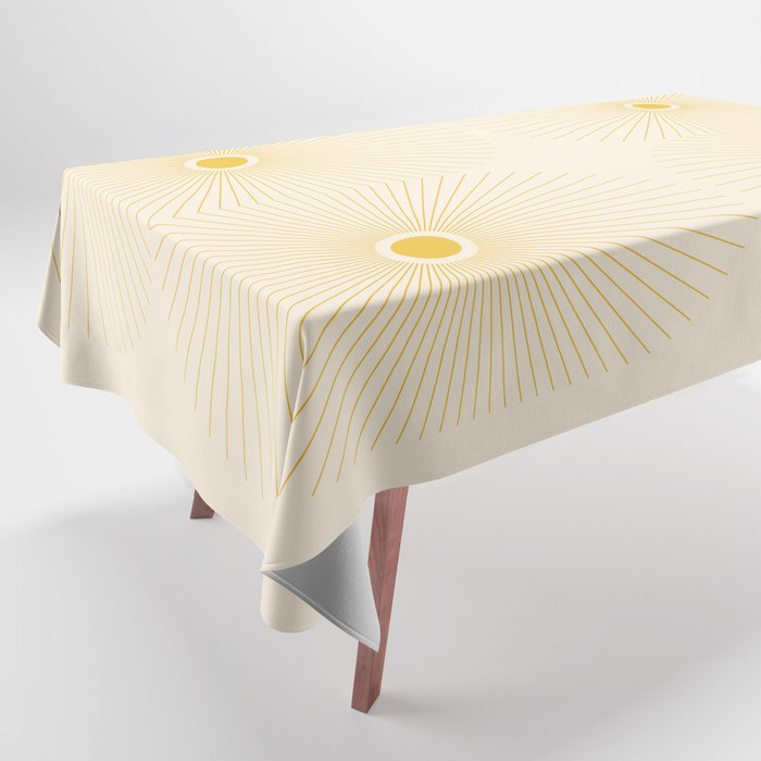 Abstraction_NEW_SUNLIGHT_YELLOW_SHINE_RISING_POP_ART_0217A Tablecloth