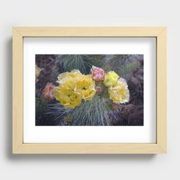 Desert Cactus Recessed Framed Print