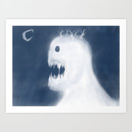 L'iniids looks to their moon Art Print