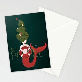 Christmas Mermaid Noel Stationery Card