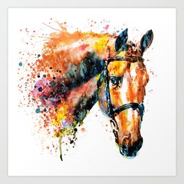 Watercolour Horse Art Prints For Any Decor Style Society6
