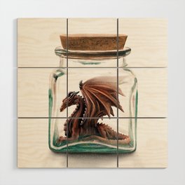 Dragon in a Jar Wood Wall Art
