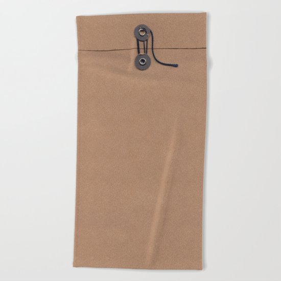 Camo Series - kraft envelope Beach Towel