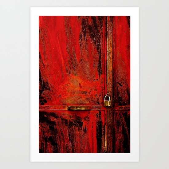Red Door Art Print