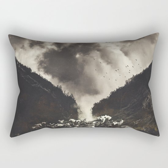 Madeira- Rising Clouds and Calla Lillys Rectangular Pillow