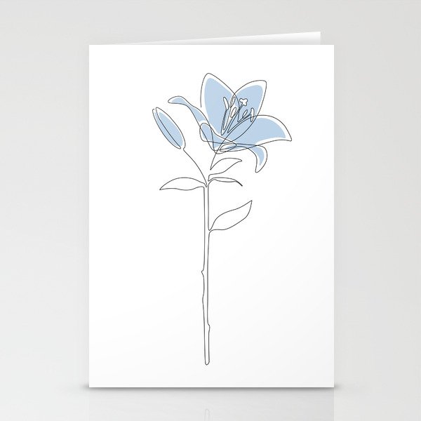 Blue Lily Stationery Cards