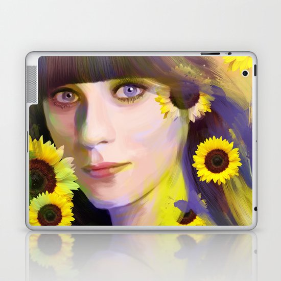 Zooey Deschanel Laptop & iPad Skin