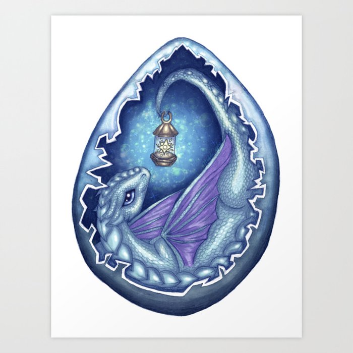 Star Dragon Baby Dragon Art Print By Nicholicosplaycollection