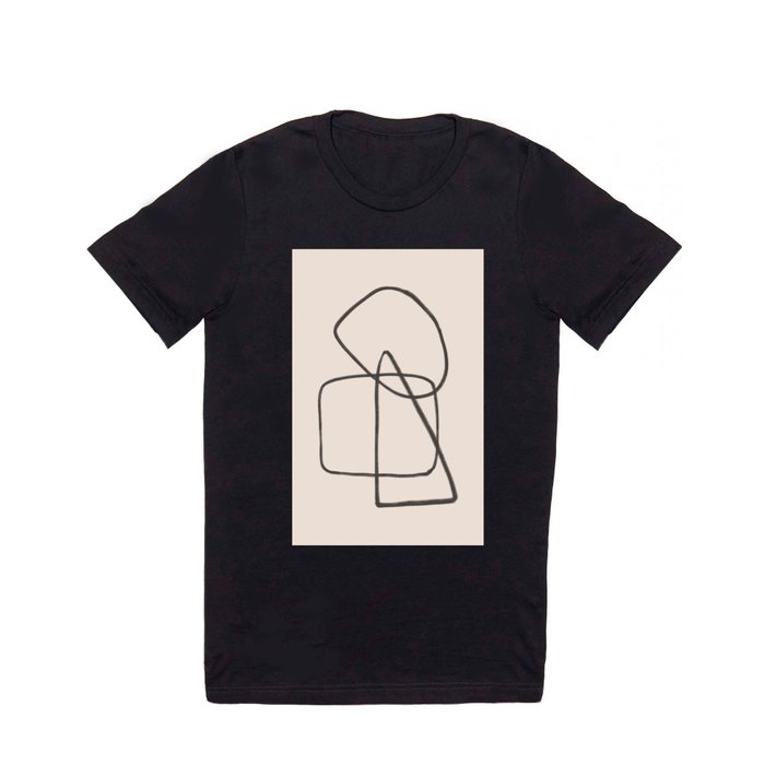 Charcoal and nude T Shirt