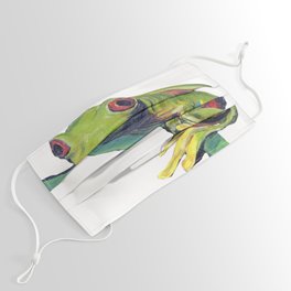 Red eyed tree frog 2 Face Mask
