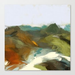 the path abstract landscape art Canvas Print