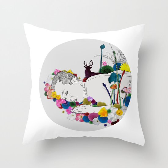 Flower Funeral Throw Pillow