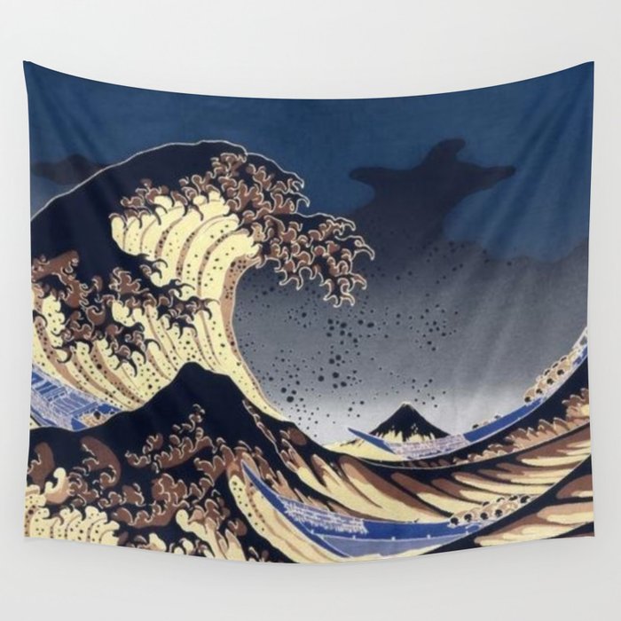 the great wave Wall Tapestry