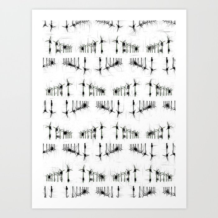 Wind Turbines. Art Print