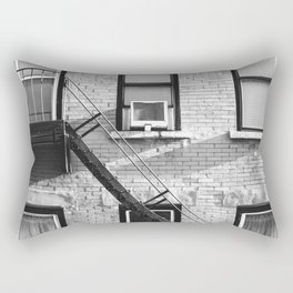New York City | Architecture in NYC | Black and White | Travel Photography Rectangular Pillow