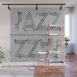 JAZZ GOLD MUSICAL INSTRUMENTS Wall Mural