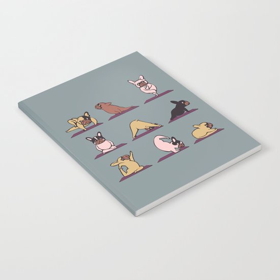 Frenchie Yoga Notebook