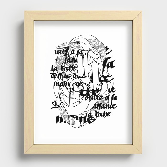 The Serpent Recessed Framed Print