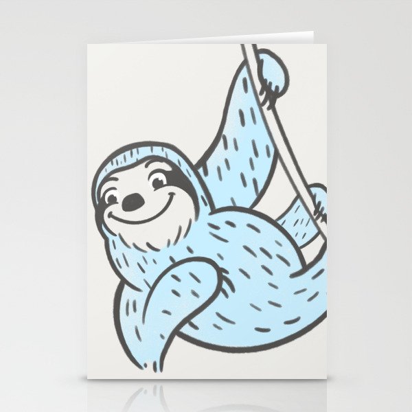 Baby Sloth Baby Decor Art Stationery Cards