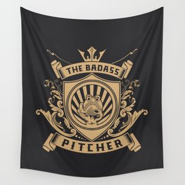 The Badass Pitcher Wall Tapestry