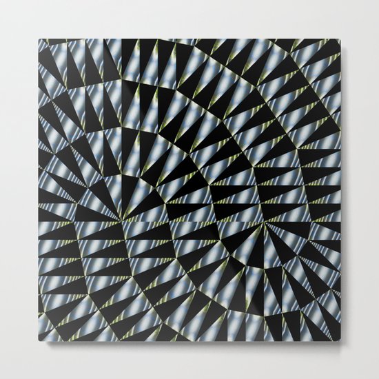 Triple Ts Fractal Metal Print