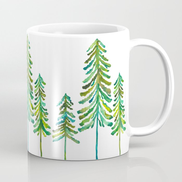 Pine Trees – Green Palette Coffee Mug