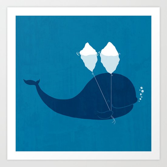 Why does iceberg float? Art Print