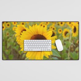 Sunflower Field Desk Mat