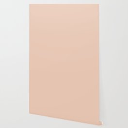 From The Crayon Box – Desert Sand Light Pastel Peach Solid Color Wallpaper