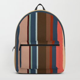 Minimal Art Retro Lines 13B Backpack