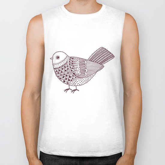 Retro Pigeon Biker Tank