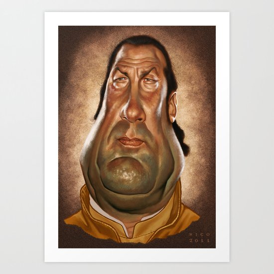 Steven Seagal Art Print