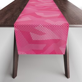 Modern Pink camouflage pattern. Vector illustration background  Table Runner