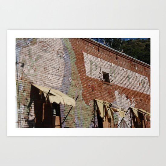 Paint Brick Face Art Print