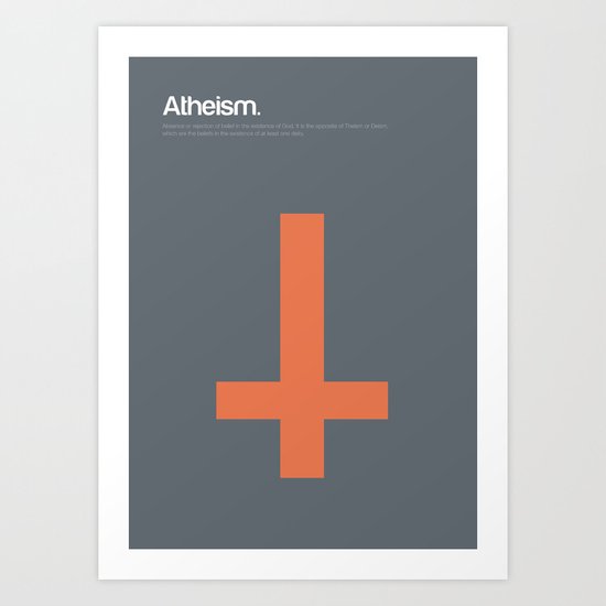 Atheism Art Print