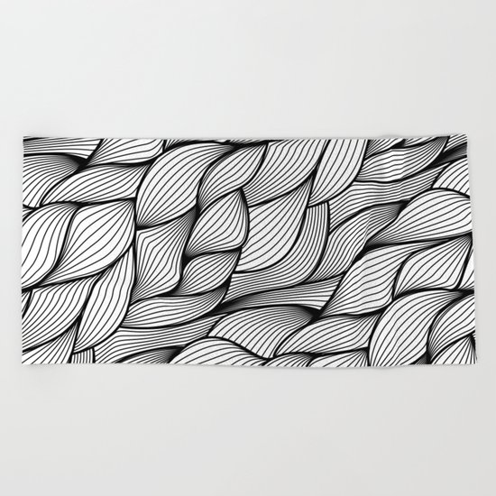 Thread monochrome Beach Towel