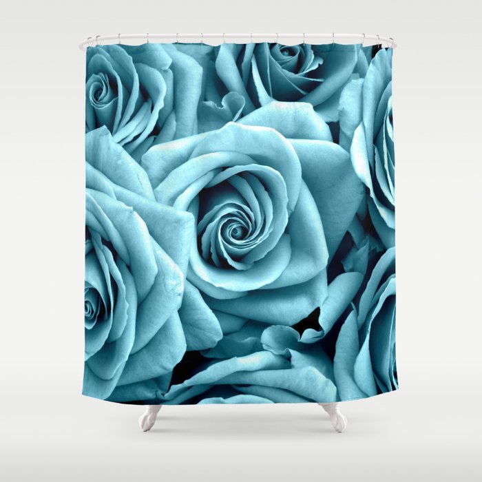 blue Roses Shower Curtain