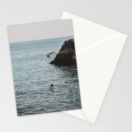 Dip Dive in the summer, sea photography, dreamy location, Wall Art Decor Stationery Cards