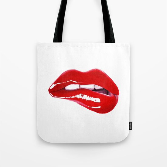 Red Lips Tote Bag