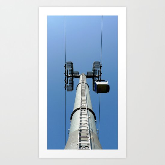 Aerial tramway Art Print